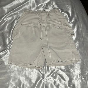 To off-white pairs of shorts